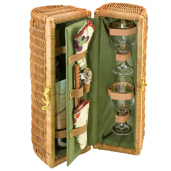 Bacchus Insulated Single Bottle Wine Basket