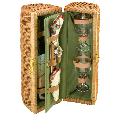 Bacchus Insulated Single Bottle Wine Basket