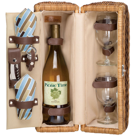 Driftwood Insulated Single Bottle Wine Basket