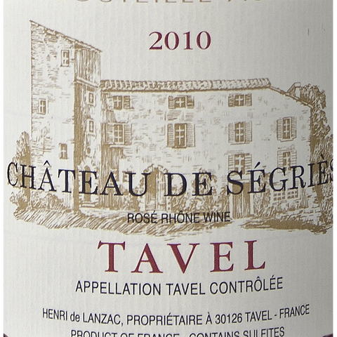 2010 - Chateau De Segries Tavel Rose